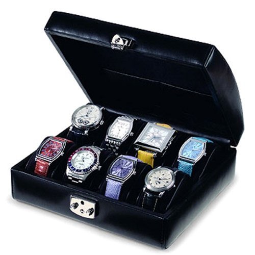 Venlo Italian Leather Capri 8 Holder Watch Valet