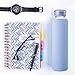 MIU COLOR Glass Water Bottles, for Beverage, Drinking, Borosilicate Glass Juice Bottle, Milk Container, to Go Sports, 16 oz, BPA Free…