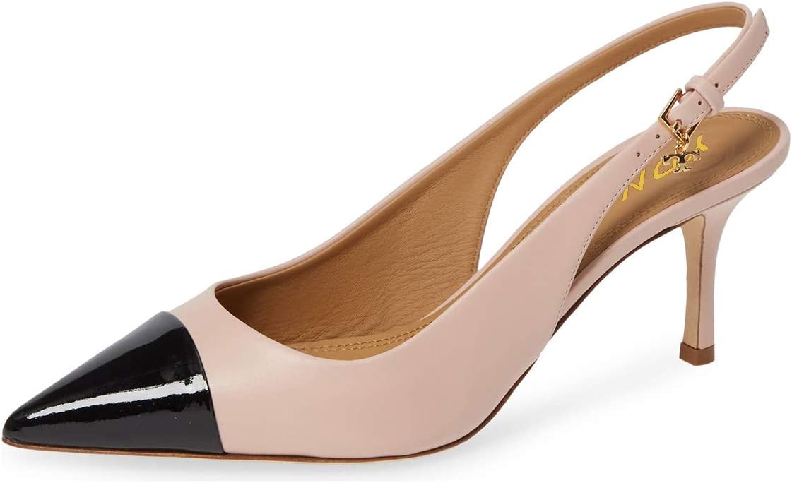 YDN Women Classy Pointed Toe Thin High Heel Slingback Office Lady Dress Pumps Shoes