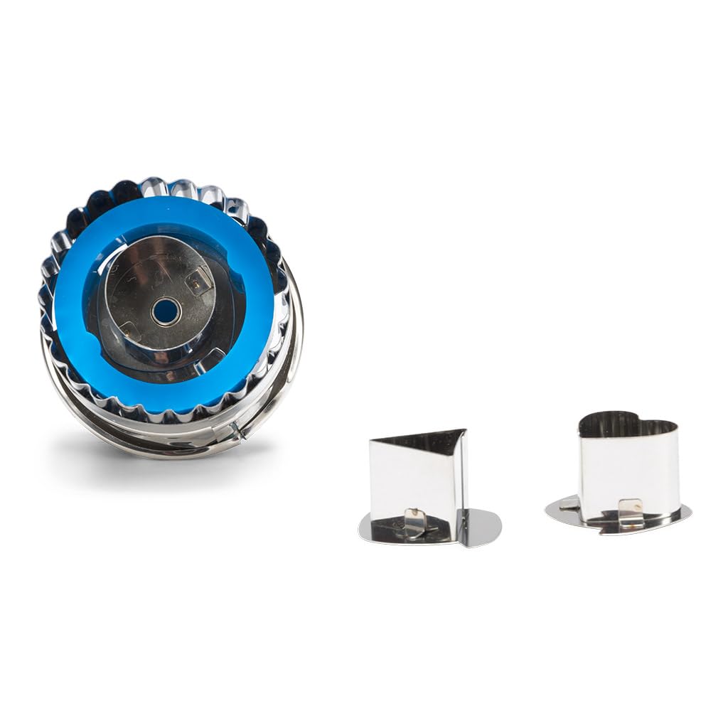 Patisse Baking 3 Piece Linzer Cookie Cutter Set 5 Cm, Tin, Multi Colour