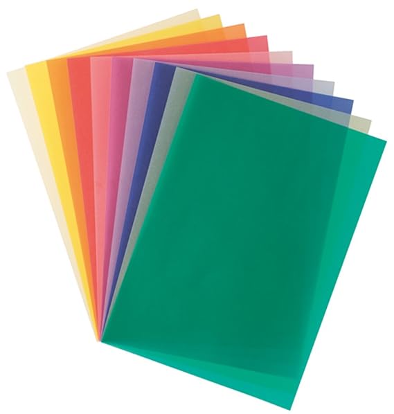 folia 87409 - Transparentpapier A4 115 g 10 Blatt farbig sortiert