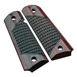 Altamont 1911 Grips - Crocback - Full Size 1911 Wood Grips w. Ambi Safety fits Most Commander, Standard & Government 1911 Models - Made in USA