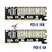 M.2 NVMe SSD NGFF to PCIE 3.0 X16/X4 Adapter M Key Interface Card Support PCI Express 3.0 x4 with heatsink