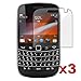 3pcs BlackBerry Bold 9900 9930 Premium Clear LCD Screen Protector Cover Guard Shield Protective Film Kit