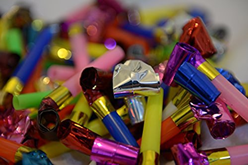 Freedi 100Pcs Party Blowers Noisemaker Squawker Birthday Sport Party Supplies Favors Kid - Thumbnail 2