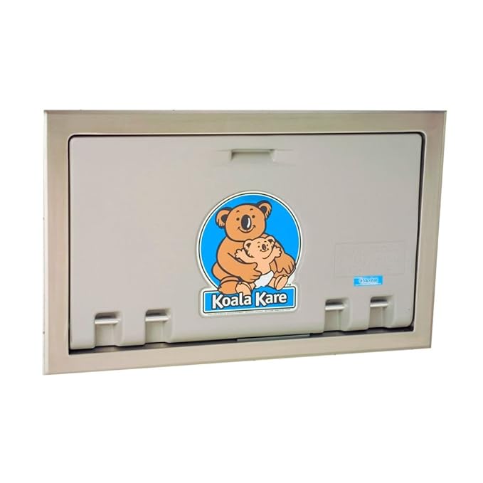 Koala Kare Kb100 01st Baby Changing Station Recess Mounted Horizontal Plastic W Stainless Steel Flange Gray Amazon Com Grocery Gourmet Food
