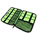 BUBM Universal Electronics Organizer, Travel Gear Bag for Cables, USB Drive Shuttle, External Hard Drive, Plug and More (Medium, Green)