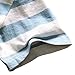Zecmos Mens Stripes T-Shirts Casual Slim Fit Tshirts Striped Tees Top Blue XL