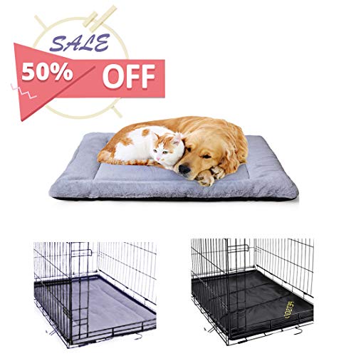 PETSGO Super Soft Crate Mats(1 in High Dog & Cat Beds for Crates（Not