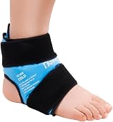 NEWGO Ankle Ice Pack Wrap for Injuries Reusable Hot Cold Therapy