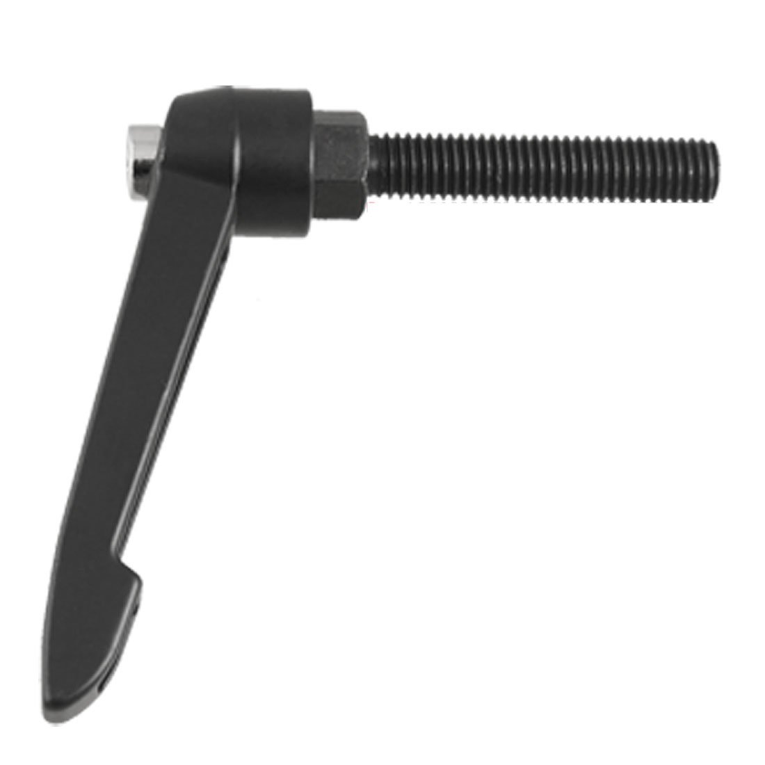 sourcing map Spring Loaded M10 x 50mm Adjustable Clamping Handle Blk