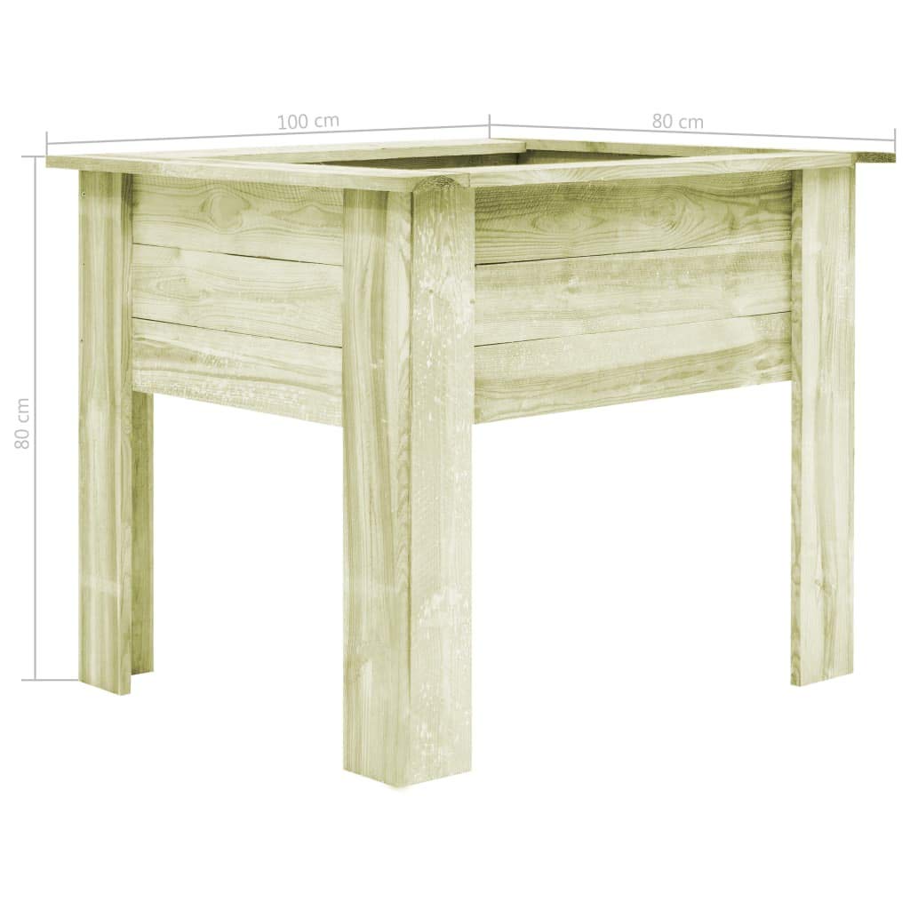 Festnight Jardinera de Madera de Jardín con Patas Impregnada FSC ...