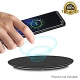 UGpine Wireless Charger,Qi Protable Wireless Charging Pad for Samsung Galaxy Note 8 S8 S8 Plus S7 S7 Edge Note 5 S6 Edge Plus and Apple iPhone X/8/8 Plus (Wireless Charger)