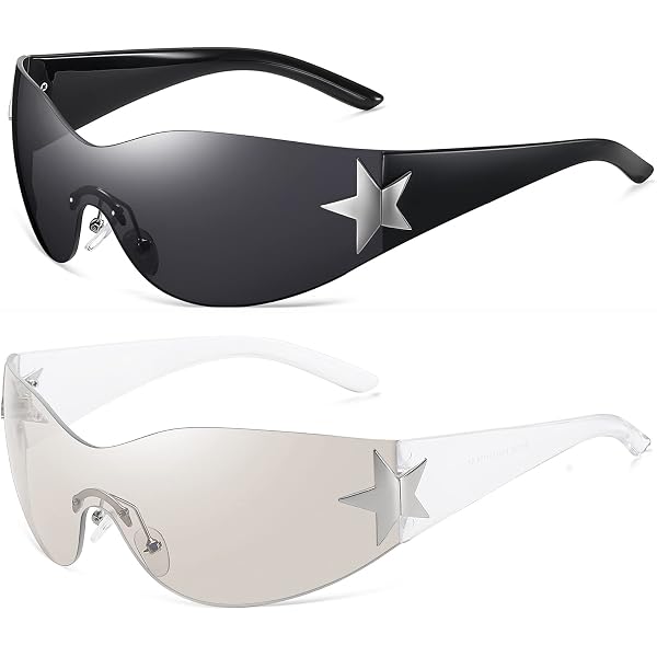 Amazon.com: 2023 Fashion Oversized Mask Shield Y2K  display picture 2