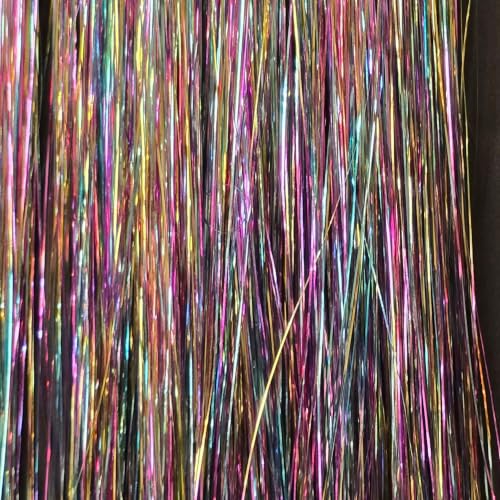 40" Fairy Hair Tinsel 100 Strands (Shiny Pastel Rainbow) at Amazon
