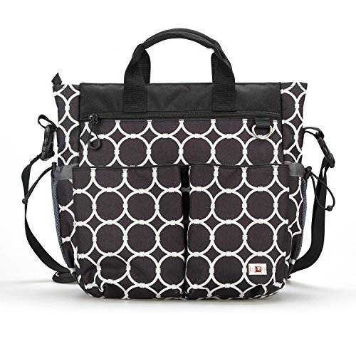 Unisex Baby Diaper Bag Extra Large Zippered Tote with 13 Pockets