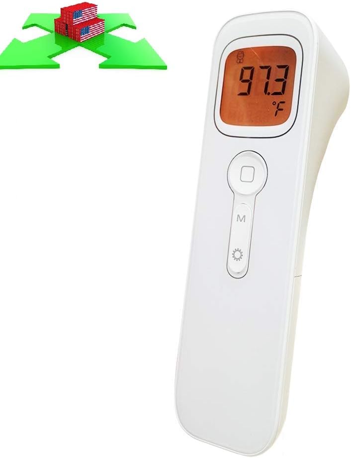 Digital Infrared Thermometer,Non-Contact Forehead IR Thermometer Gun with Instant Accurate Reading,Memory Function,Large LCD Screen for Baby,Adult,FDA Approved,4-8 Days Delivery from US