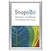 SnapeZo Notice Frame 11x17 Inches, Silver 1 Inch Aluminum Profile, Front-Loading Snap Frame, Wall Mounting, Sleek Series