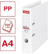 Esselte Vivida A4 Lever Arch File 72mm Spine White 500 Sheets view 2
