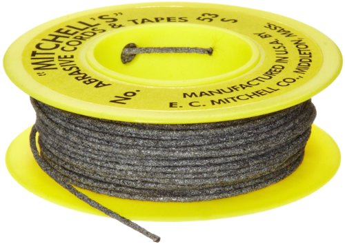 Mitchell Abrasives 53-S Round Abrasive Cord, Silicon Carbide 180 Grit .040