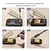 Soldering Iron Kit, Including 60W Temperature Control Soldering Iron with ON/Off Switch, Tips, Solder Sucker, Desoldering Wick, Solder Wire, Anti-Static Tweezers and Stand (A)