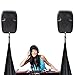 Pyle Universal Lighting Tripod Stand Scrim - Dj Light Speaker Stand Skirt Tripod Scrim Cover w/Hook and Loop Stretchable Lycra Spandex Material - Straps, Bag - For On Stage/Event Use