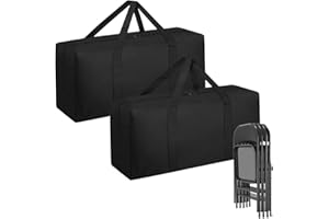 QYILUARE Heavy Duty Folding Chair Storage Bag,Large Waterproof Carry Bag for Metal,Wooden and Plastic Chairs,with Sturdy Hand
