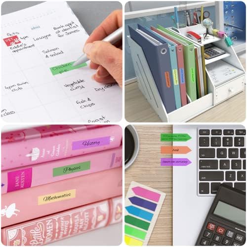 800 Pièces Marqueur de Page Feuillets, 8 Couleurs