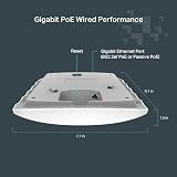 TP-Link AC1350 Ceiling Access Point Dual Band 1 Gig PoE MU‑MIMO Mesh view 4