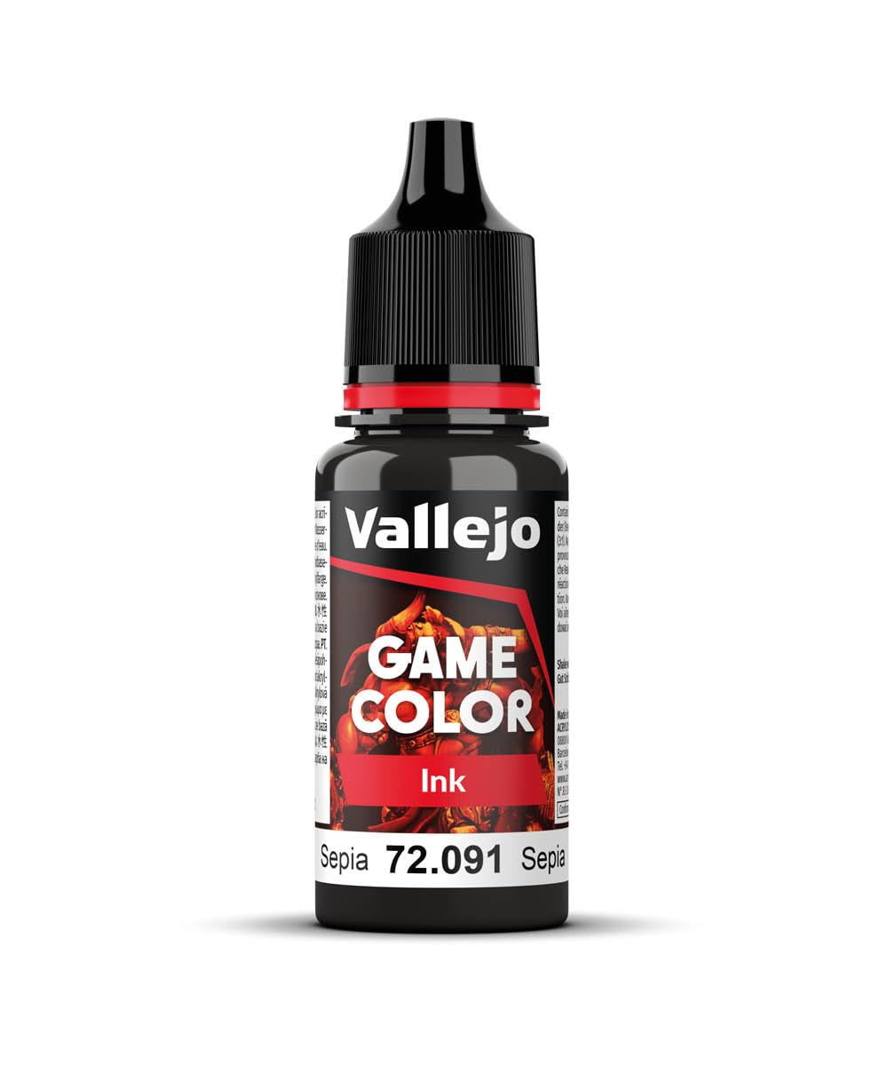 Vallejo Game Ink 17 ml Acrylic Paint - Inky Sepia