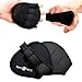 NH Best Workout Gloves Alternative | Weight-Lifting Gym Training Anti-Slip Barehand Alpha Grip Pads | Support Power-Lifting, Body-Building, Fitness for Men & Women (Black, S)