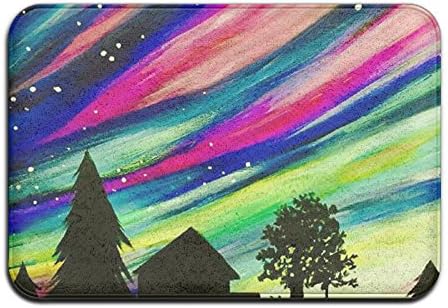 Art Painting Starry Sky Cool Decorate Memory Foam Floor 15.7'' W?23.6'' L Fastness Rectangular Crural Mat Door Mat