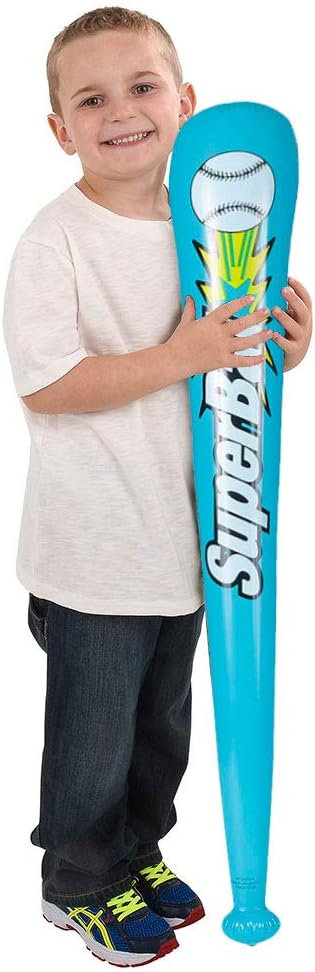 Bedwina Inflatable Baseball Bats in Bulk - (Pack of 12) - Giant 42 Inch Baseball Party Favors for Kids, Sports Theme Toy Party Supplies and Birthday Party Decorations: Toys & Games