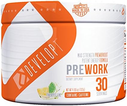 DEVELOPT Pre-Workout Supplement Powder, 132 Gram
