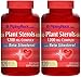 Piping Rock Plant Sterols 1200 mg Complex with Beta Sitosterol 2 Bottles x 120 Quick Release Capsules Dietary Supplement