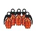 Senzeal 5x Aluminum Grenade Universal Car Truck Motocycle Wheel Tyre Valve Caps Bike Tire Cover Orange