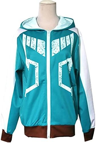 Poetic Walk Anime My Hero Academia Cosplay Hero Costume Jacket Hoodie (Medium, 01 Midoriya Izuku)