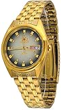 Orient #FAB00001P Men's 3 Star Standard Gold Tone Brown Dial Automatic Watch