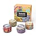 Rackaphile 4 Oz Pure Soy Wax Travel Tin Scented Candle Set, Lead-Free Wick, Aromatherapy Candles Rose, Lemon, Lavender and Mediterranean Fig with Christmas Gift Box