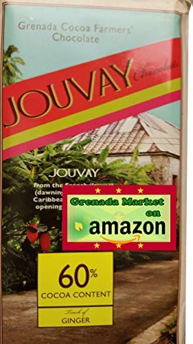 "Jouvay" 60% Chocolate, Hint of Ginger - Grenada Cocoa Farmers (3.5oz)