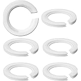 E27 to E14 Lamp Shade Adapter Ring, 6 Pack Screw Lampshade Reducer Washer E27 Lamp Rings, 42mm to 29mm Lampshade Converter Ring Plastic Light Shade Replacement Parts