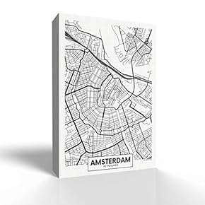 Canvas Wall Art-Amsterdam-Canvas Prints Home Artwork Decoration for Living Room,Bedroom - 12x18 inches