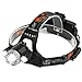 DAMULY Brightest and Best LED Headlamp 6000 Lumen flashlight LED,2 Rechargeable 18650 headlight flashlights Waterproof Hard Hat Light, Bright Head Lights, Camping, Running headlamps