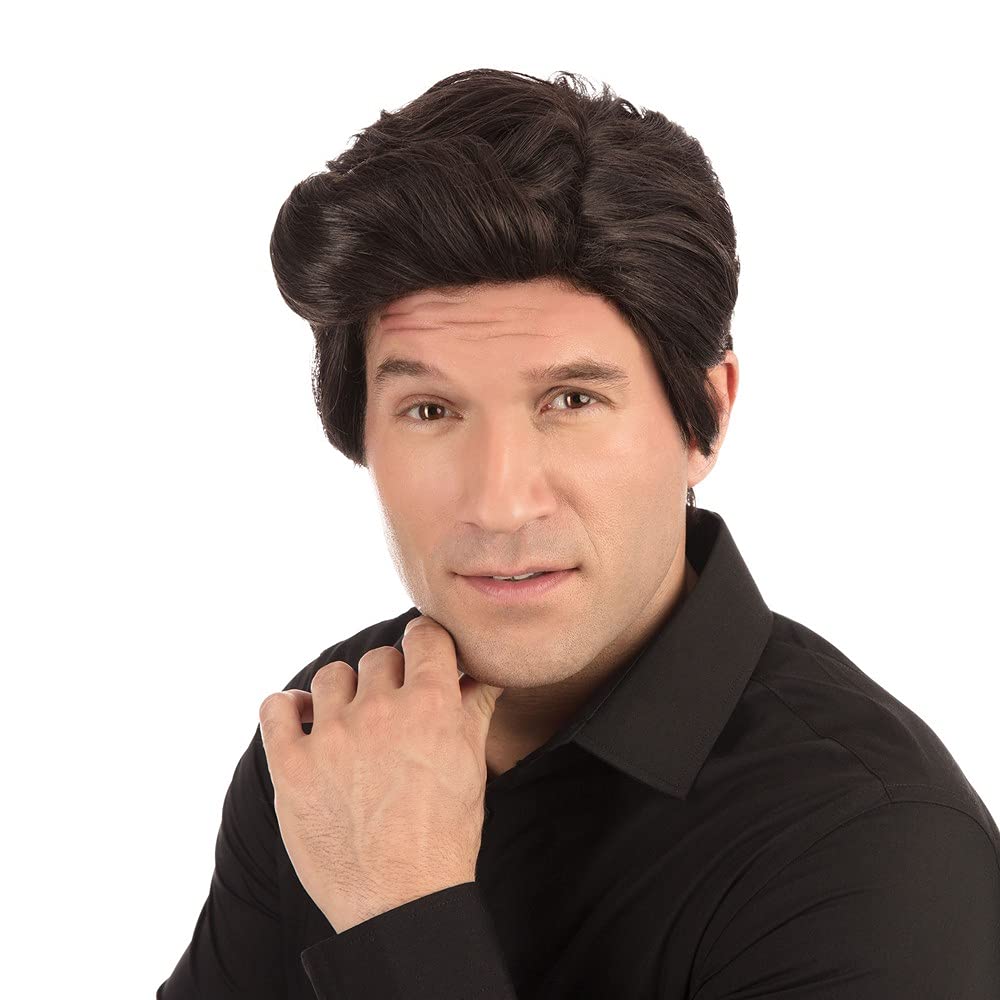 Bristol Novelty BW698 Used Car Salesman Wig Dark Brown, One Size Halloween