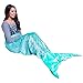 PixieCrush Mermaid Tail Blanket for Teenagers/Adults & Kids Thick, Plush Super Comfy Fleece Snuggle Blanket with Double Stitching, Keep Feet Warm (Large, Shiny Green)