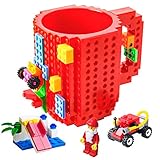 BOMENNE Build-on Brick Mug,Creative DIY Block Buddy