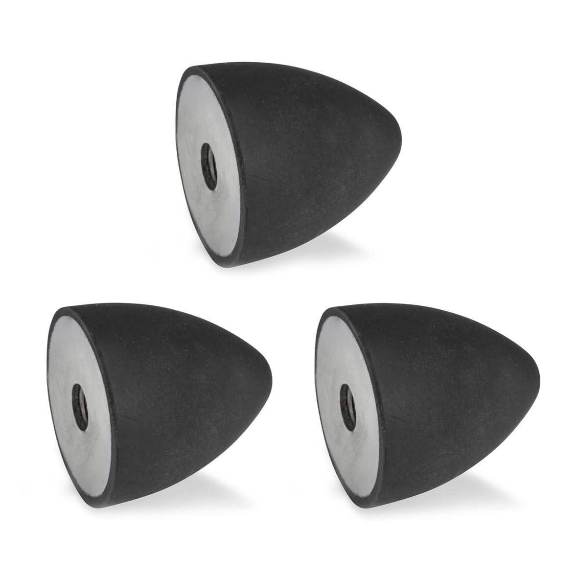 Ganter Normelemente GN 353-30-36-M8-E-55 Stop Buffer with Internal Thread, Black, Gewinde d2: M8