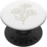 Beige White Daisy PopSockets Adhesive PopGrip