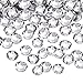 1440 Pack Crystal Flat Back Rhinestone Round Diamante Gems, Non-Self-Adhesive (Clear, 5 MM)