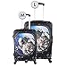 GLN Rugs Luggage Protector Suitcase Cover, Stretch Suitcase Cover, Washable Luggage Covers for Suitcase for Women and Men, Travel Accessories (M(22